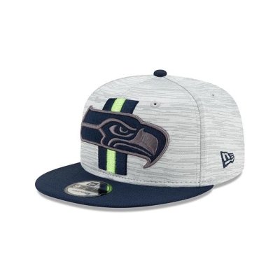 Seattle Seahawks Gorra | New Era Official NFL Training 9fifty Snapback Cap Mexico - Azules